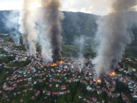 Army shelling in Myanmar blamed for setting 160 homes ablaze - WTOP News