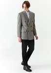 TARTAN CHECK® GREY DOUBLE JACKET(WOOL 100%)(JK-93)206 HOMME online shop TARTAN CHECK® GREY DOUBLE JACKET(WOOL 100%)(JK-93)