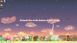 デスクトップの下部でさまざまな動物を育成できる放置型牧場ゲーム「デスクトップ小動物牧場」，Steamで発売