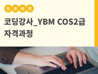 강좌 - 상세 | 서울시 50플러스포털 코딩강사 YBM COS2급자격과정