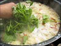 제철 식재료 이용한 별미음식 - 아욱 감자 수제비 ::: 82cook.com