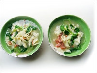 제철 식재료 이용한 별미음식 - 아욱 감자 수제비 ::: 82cook.com