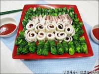 10,000 원도 안든 미나리 쪽파 오징어강회 - 제철 술안주^^ ::: 82cook.com