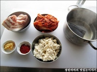 다른반찬 필요없죠? 삼겹살묵은지 김치찌개 ::: 82cook.com