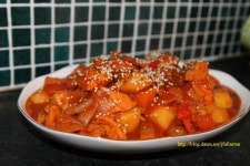 할머니들과 점심, 밥도둑 (개 사진 있어요.) ::: 82cook.com
