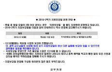 2019-2 지정보강일(12/16) 운영 안내 | 아주대학교