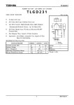 TLGD231 datasheet(1/4 Pages) TOSHIBA | TOSHIBA LED LAMP Gap GREEN LIGHT EMISSION TLGD231 datasheet(1/4 Pages) TOSHIBA