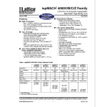 LC4256V datasheet(1/91 Pages) LATTICE | 3.3V/2.5V/1.8V In-System Programmable SuperFAST High density PDLs LC4256V datasheet(1/91... 