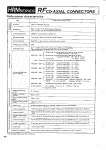 HRM-101 datasheet(4/34 Pages) HIROSE | RFCO-AXIAL CONNECTORS HRM-101 datasheet(4/34 Pages) HIROSE