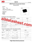 SS310-SMB / Jiangsu High diode Semiconductor Co., Ltd - 데이터시트(PDF) Chat AI SS310-SMB / Jiangsu High diode Semiconductor Co.... 