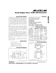MAX170 datasheet(1/12 Pages) MAXIM | Serial Output 5.6us 12-Bit A/D Converter MAX170 datasheet(1/12 Pages) MAXIM