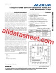 MAX2116 데이터시트(PDF) - Maxim Integrated Products MAX2116 데이터시트(PDF)