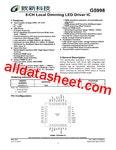 G5998 데이터시트(PDF) - Global Mixed-mode Technology Inc G5998 데이터시트(PDF)