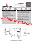 BCM2051 데이터시트(PDF) - Broadcom Corporation. BCM2051 데이터시트(PDF)