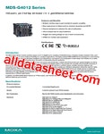 MDS-G4012 데이터시트(PDF) - Moxa Inc. MDS-G4012 데이터시트(PDF)
