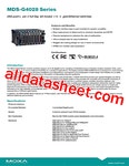 MDS-G4028 데이터시트(PDF) - Moxa Inc. MDS-G4028 데이터시트(PDF)