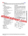 TAS2764 데이터시트(PDF) - Texas Instruments TAS2764 데이터시트(PDF)