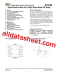 G1244D2U 데이터시트(PDF) - Global Mixed-mode Technology Inc G1244D2U 데이터시트(PDF)