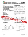 G5930 데이터시트(PDF) - Global Mixed-mode Technology Inc G5930 데이터시트(PDF)