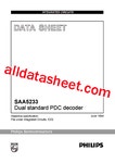 SAA5233 데이터시트(PDF) - NXP Semiconductors SAA5233 데이터시트(PDF)