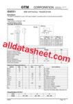 G8551 데이터시트(PDF) - GTM CORPORATION G8551 데이터시트(PDF)