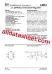 G2992 데이터시트(PDF) - Global Mixed-mode Technology Inc G2992 데이터시트(PDF)