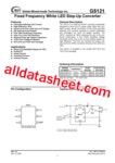 G5121 데이터시트(PDF) - Global Mixed-mode Technology Inc G5121 데이터시트(PDF)