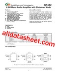 G1442 데이터시트(PDF) - Global Mixed-mode Technology Inc G1442 데이터시트(PDF)
