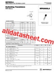 MPS3638 데이터시트(PDF) - Motorola, Inc MPS3638 데이터시트(PDF)