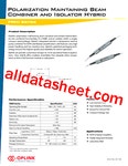 PMIH-S0162 데이터시트(PDF) - OPLINK Communications Inc. PMIH-S0162 데이터시트(PDF)