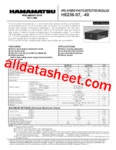 H8236-07 데이터시트(PDF) - Hamamatsu Corporation H8236-07 데이터시트(PDF)