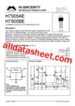H7905 데이터시트(PDF) - Hi-Sincerity Mocroelectronics H7905 데이터시트(PDF)