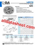 UR73 데이터시트(PDF) - KOA Speer Electronics, Inc. UR73 데이터시트(PDF)