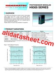 H9305_15 데이터시트(PDF) - Hamamatsu Corporation H9305_15 데이터시트(PDF)