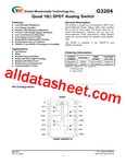 G3204 데이터시트(PDF) - Global Mixed-mode Technology Inc G3204 데이터시트(PDF)
