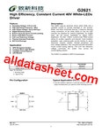 G2621 데이터시트(PDF) - Global Mixed-mode Technology Inc G2621 데이터시트(PDF)