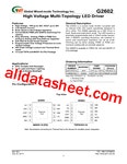 G2602 데이터시트(PDF) - Global Mixed-mode Technology Inc G2602 데이터시트(PDF)