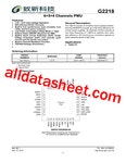 G2218 데이터시트(PDF) - Global Mixed-mode Technology Inc G2218 데이터시트(PDF)