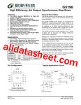 G5196 데이터시트(PDF) - Global Mixed-mode Technology Inc G5196 데이터시트(PDF)