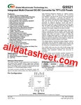 G5521 데이터시트(PDF) - Global Mixed-mode Technology Inc G5521 데이터시트(PDF)