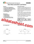 G5285 데이터시트(PDF) - Global Mixed-mode Technology Inc G5285 데이터시트(PDF)