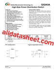 G5243AT11U 데이터시트(PDF) - Global Mixed-mode Technology Inc G5243AT11U 데이터시트(PDF)