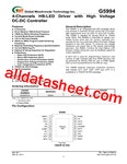 G5994 데이터시트(PDF) - Global Mixed-mode Technology Inc G5994 데이터시트(PDF)
