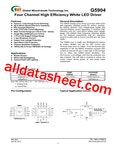 G5904 데이터시트(PDF) - Global Mixed-mode Technology Inc G5904 데이터시트(PDF)