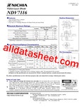 NDV7116-E 데이터시트(PDF) - NICHIA CORPORATION NDV7116-E 데이터시트(PDF)