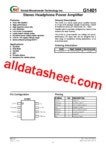 G1401 데이터시트(PDF) - Global Mixed-mode Technology Inc G1401 데이터시트(PDF)