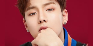 with LensTown | allkpop MONSTA Xs Shownu puts on self-designed colored contacts with LensTown