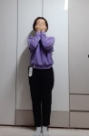키160, 54키로 허리67cm 긴허리 엉덩이큰체형. 2사이즈 딱... 팬티라인 가려지 REVIEW - 안다르 키160, 54키로 허리67cm 긴허리... 