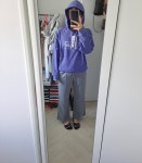 바지 편하고 따뜻할거같아요 사진보단 좀 어두운 그레이에용 164인... 좀 어두운 그레이에용 164인데 2사이즈 했더니 길REVIEW - 안다르