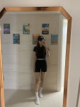3부 레깅스 사이즈 2랑 4중에 고민하다가 4로 했는데 딱 좋은것 같아요! 여름에 입기 너 REVIEW - 안다르 3부 레깅스 사이즈 2랑 4중에... 